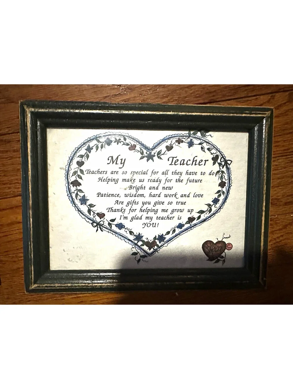 5x7 Black Wood Landscape Photo Frame 
